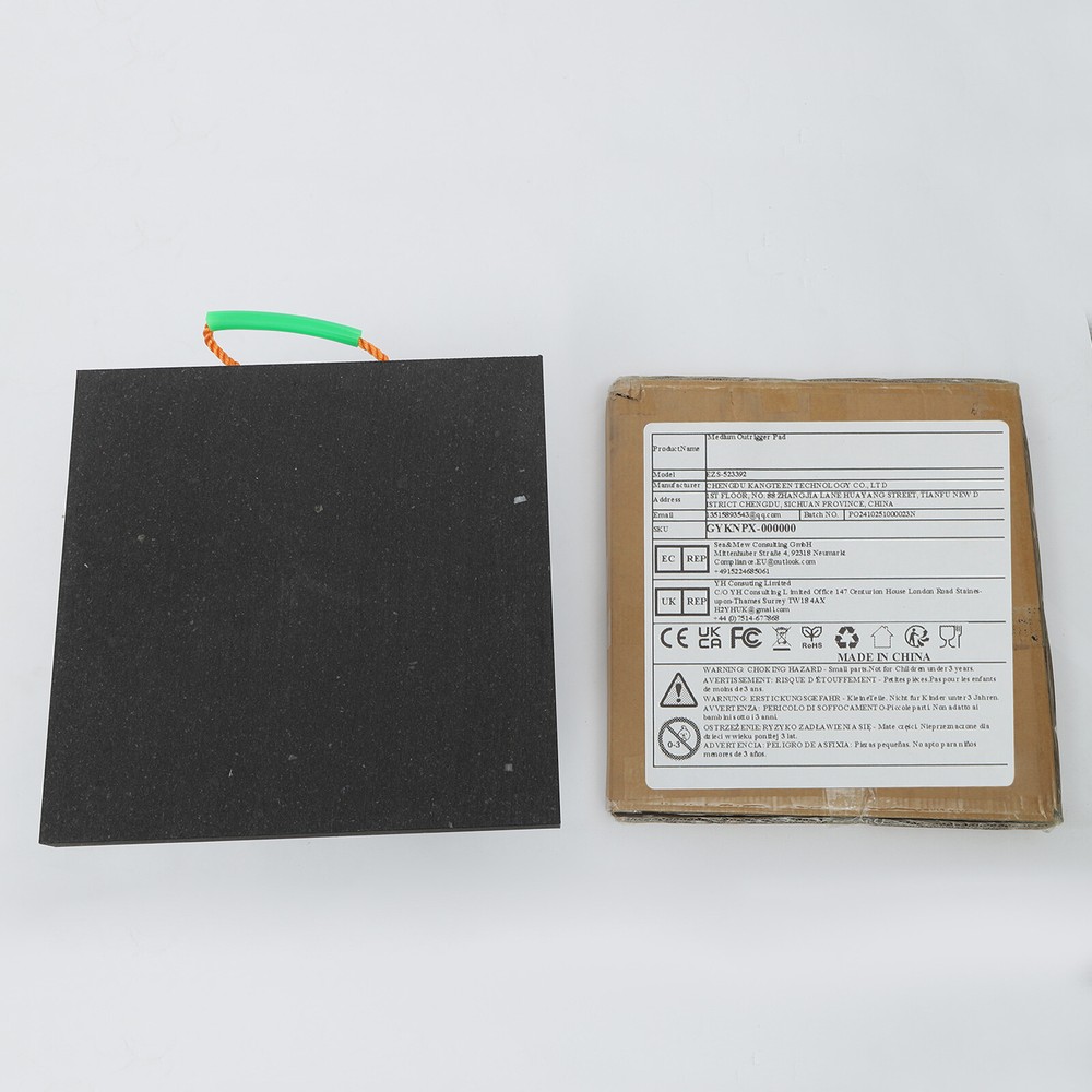 Square Medium Size Support Pad Black Heavy Duty Stabilizing Block With Handle