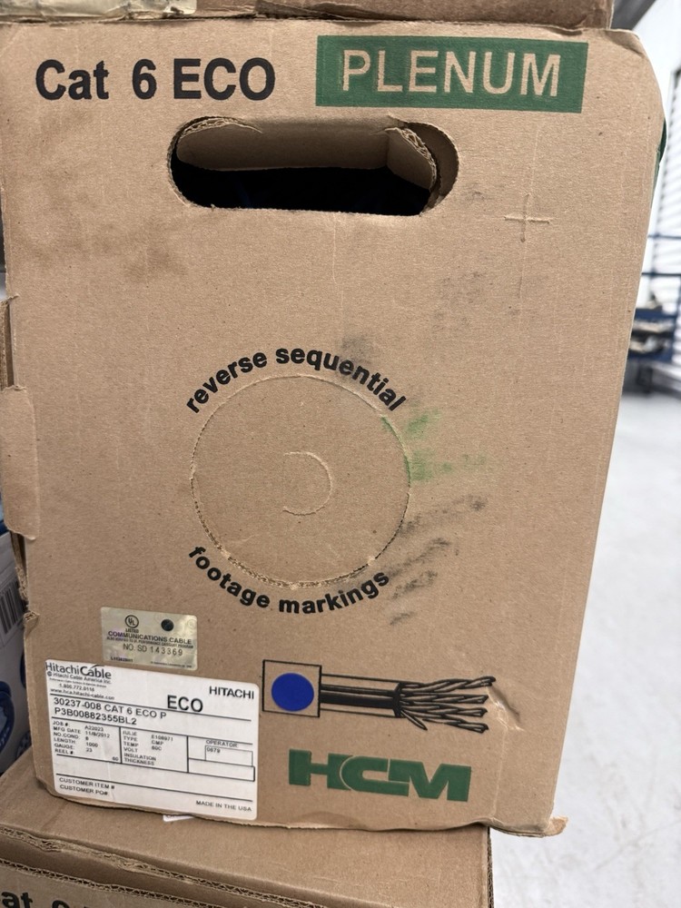 HCM Plenum Cat 6 ECO CABLE