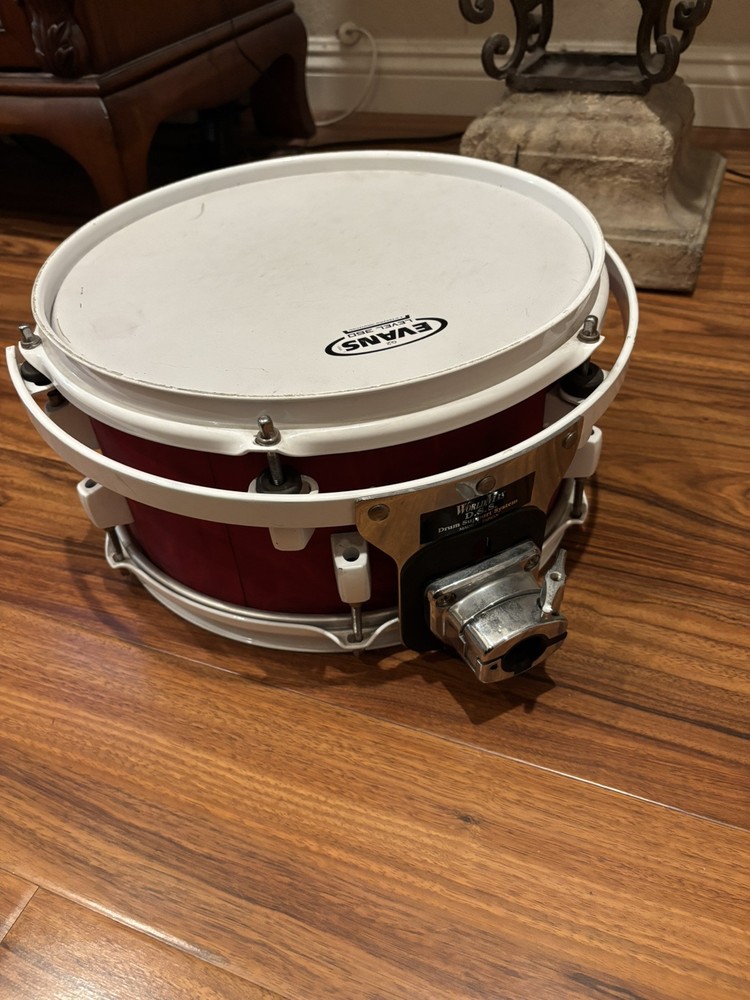 Evans 12" Round Red Drum Drumhead with World Max Drum Support System