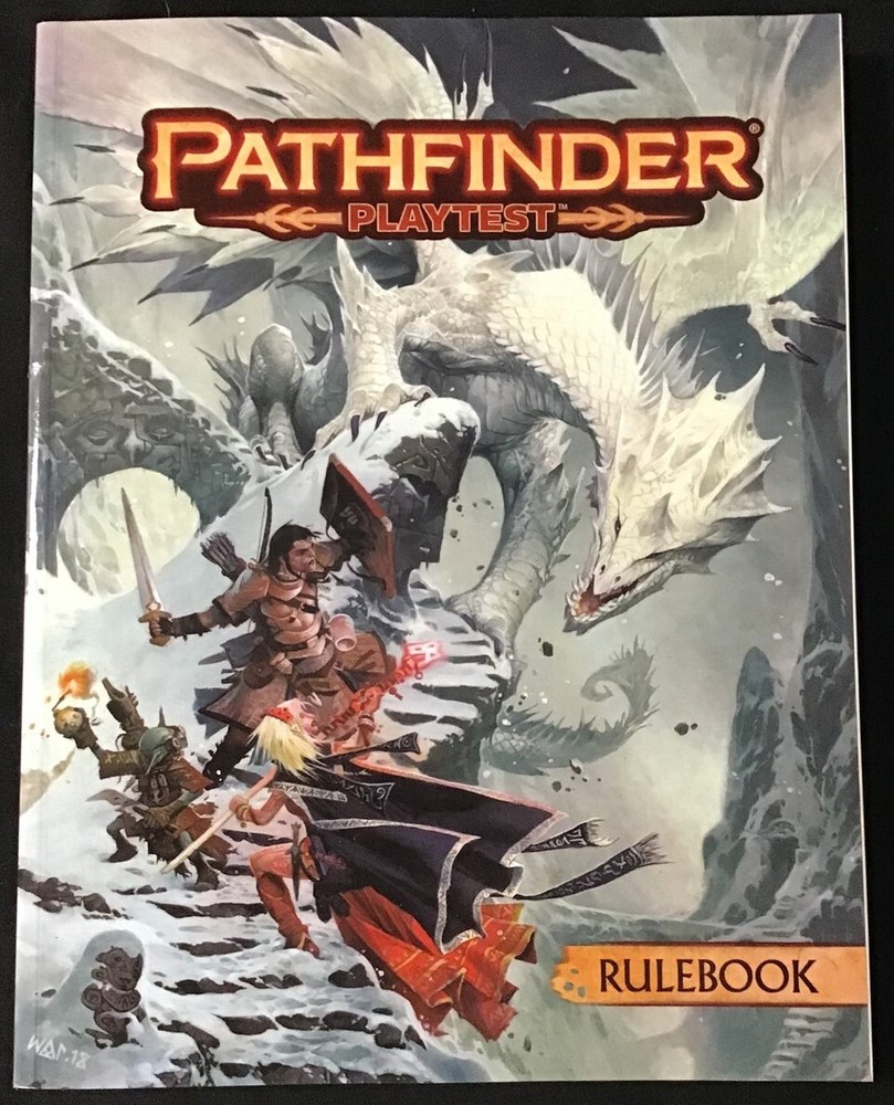 Pathfinder ~ Playtest ~ Rulebook~ Paizo ~ OEJ