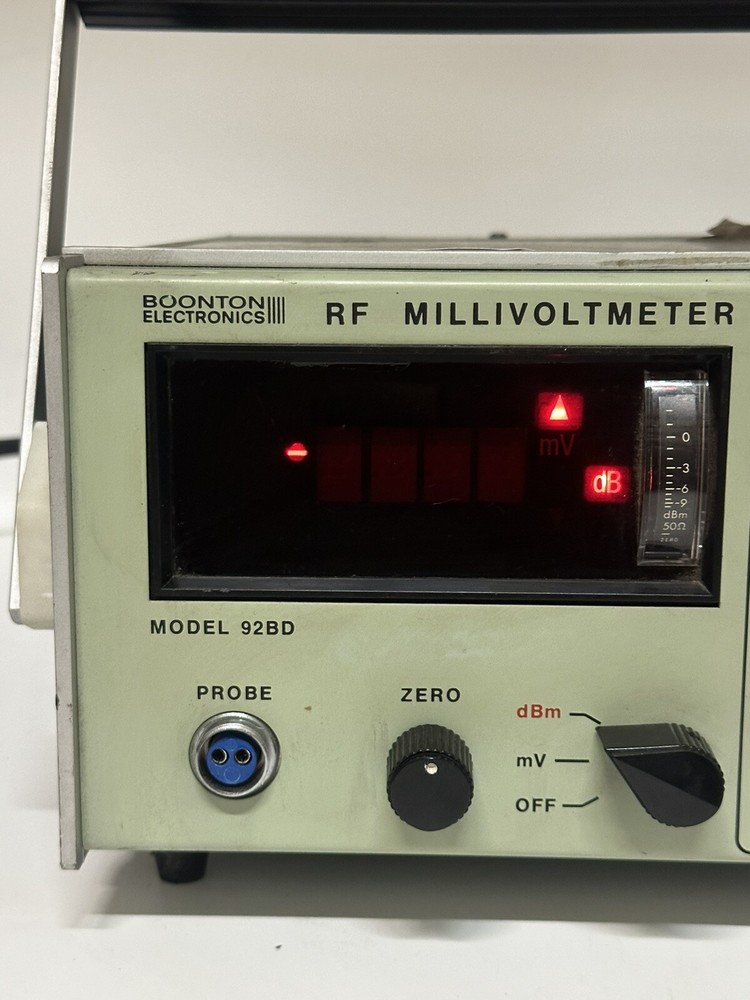 Boonton Electronics Model 92BD ~ RF Millivoltmeter ~ Made in USA ~ UNTESTED