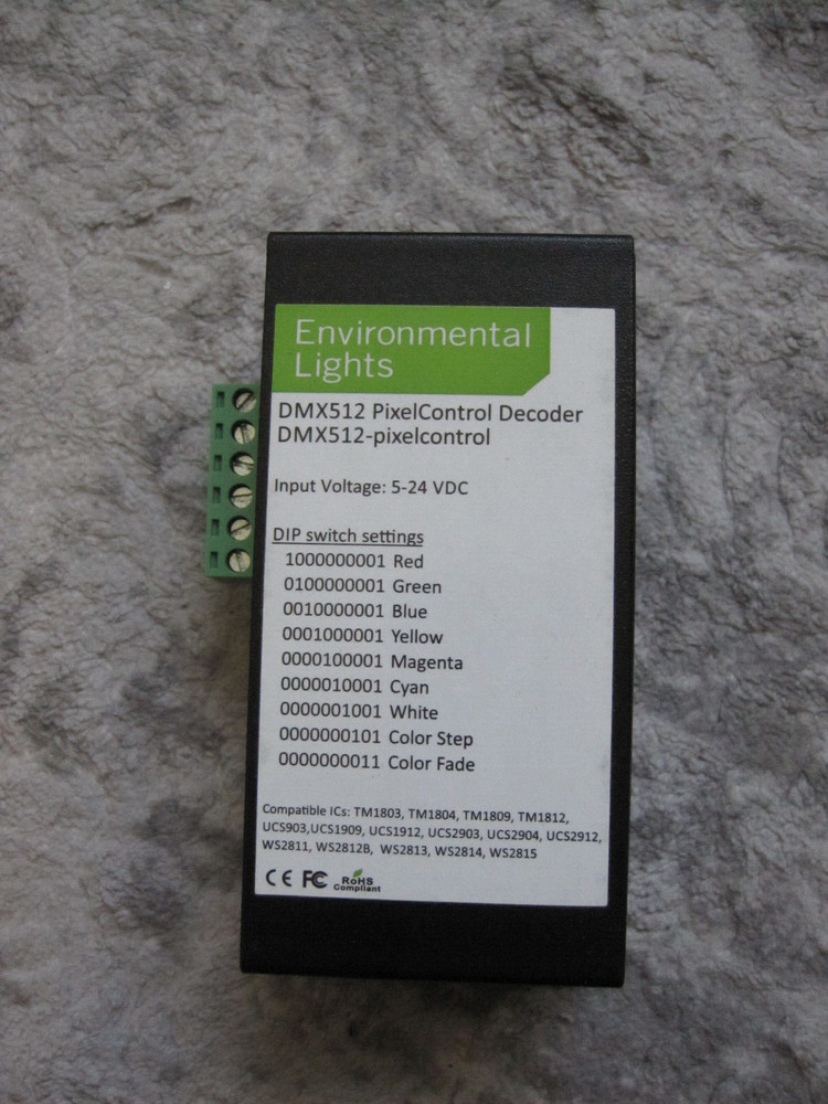 Environmental Lights DMX512-PixelControl Decoder