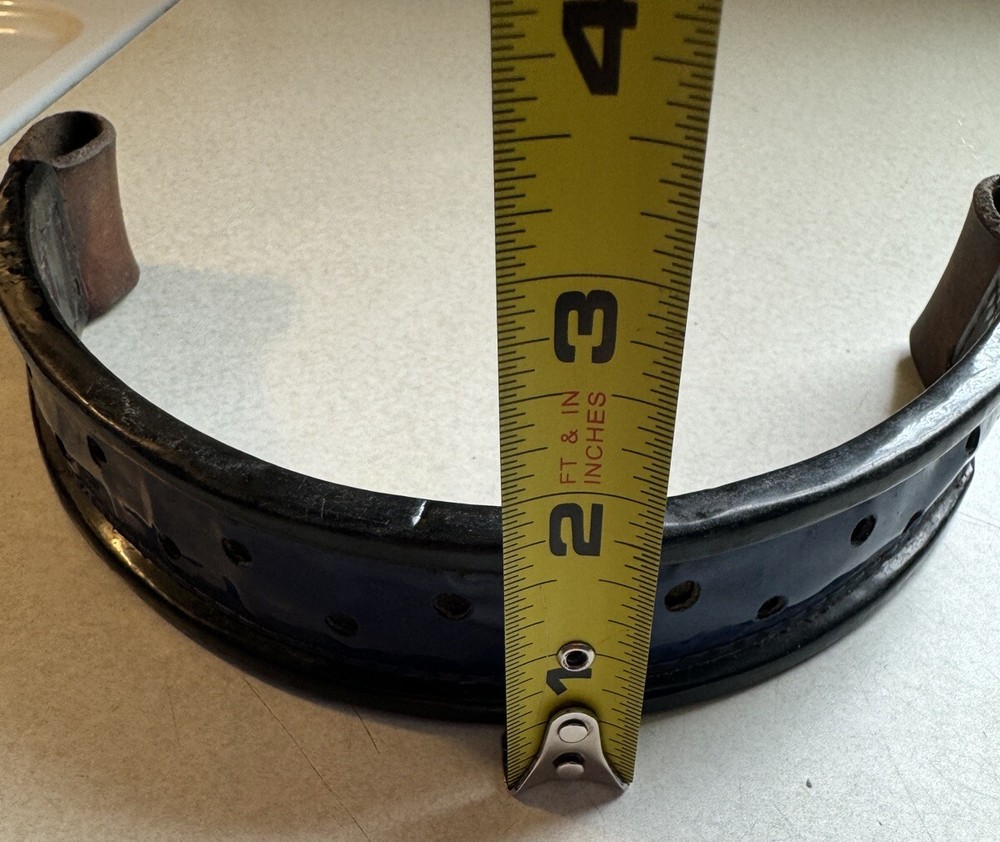 Blue English Leather Brow Band