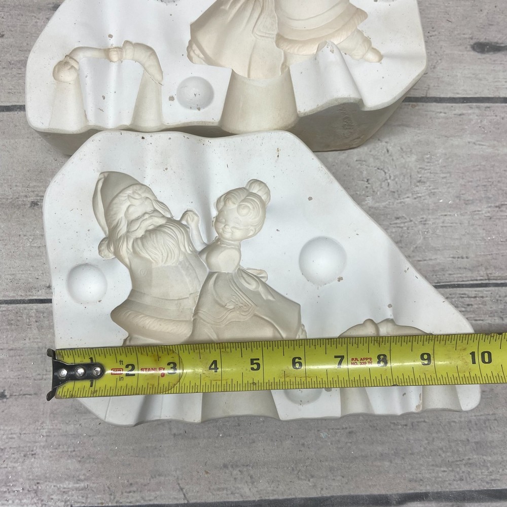 Cramer Ceramic Casting Mold Dancing Clauses Christmas Santa #300