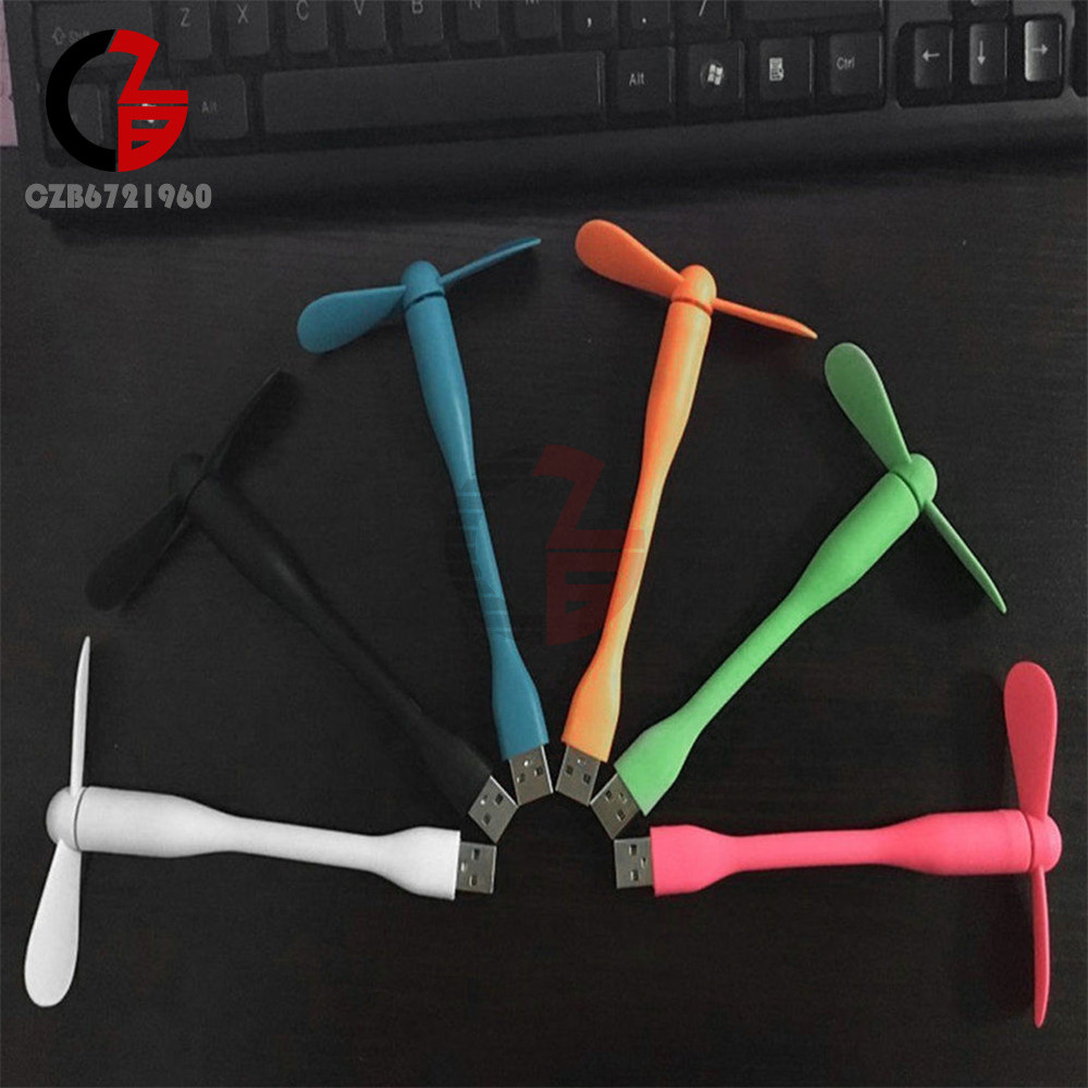 Mini USB Portable Cooling Fan Cooler Flexible For Laptop Desktop Computer