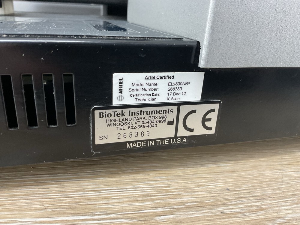 BioTek ELx800NB Artel MVS Microtiter Plate Reader Multi Channel Detection System