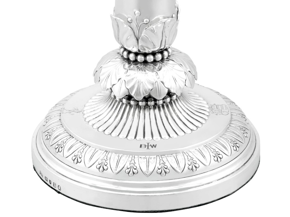 Antique Sterling Silver Four Light Candelabrum Centrepiece