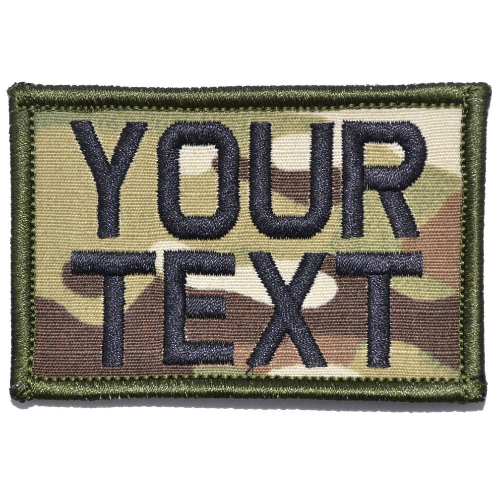 Custom 2x3 Name / Text Patch with Hook Fastener