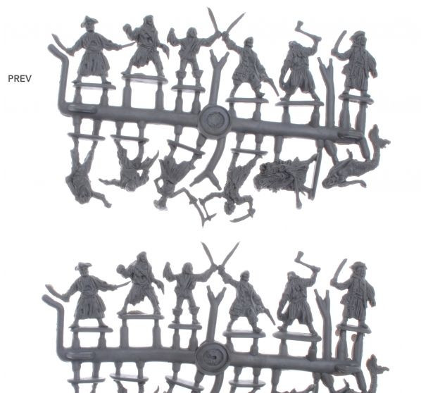 Mars Figures 72090 Zombie Pirates, Part II, scale plastic model kit 1/72