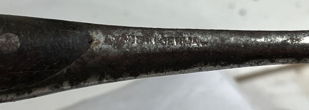 Small Vintage Perfect Handle Screwdriver Germany 4" Long