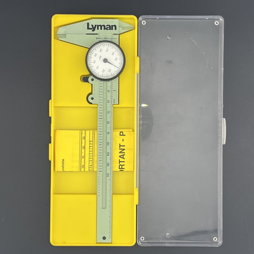 Fowler Dial Caliper Analog Precision Fine Adjustment Wheel w/ Case