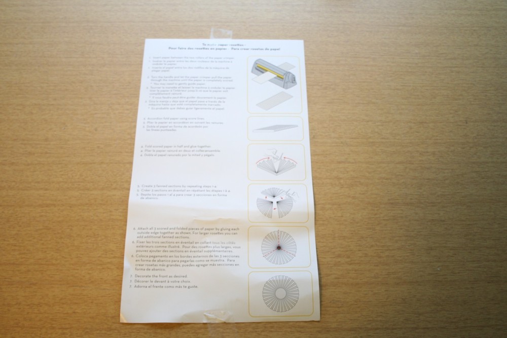 EK Tools Paper Crimper Machine with 2 Small and 2 Large Rollers