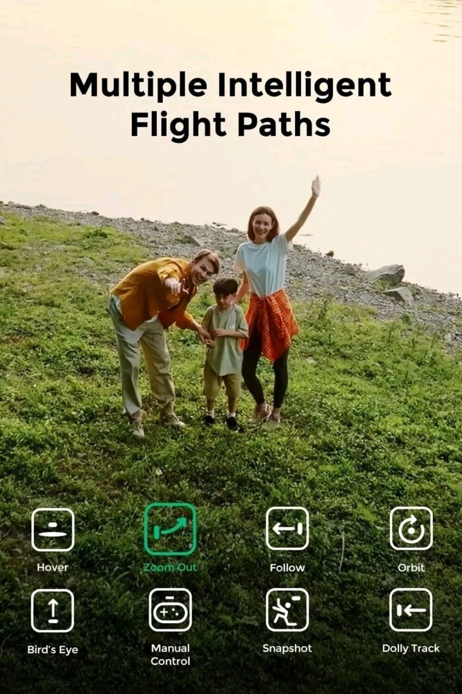 X1 Drone with Camera, Self-Flying Camera Drone with Follow Me Mode, Foldable Min