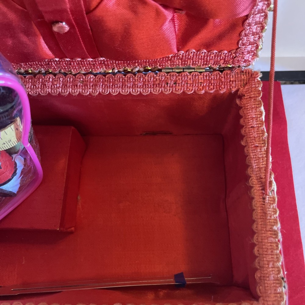 Vintage Sewing Musical Box 8 X 4 1/2”. PLEASE READ.