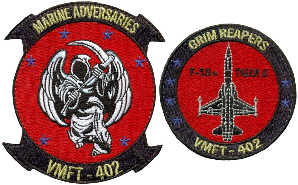 USMC MARINE FIGHTER TRAINING SQUADRON 402 (VMFT-402) PATCH SET