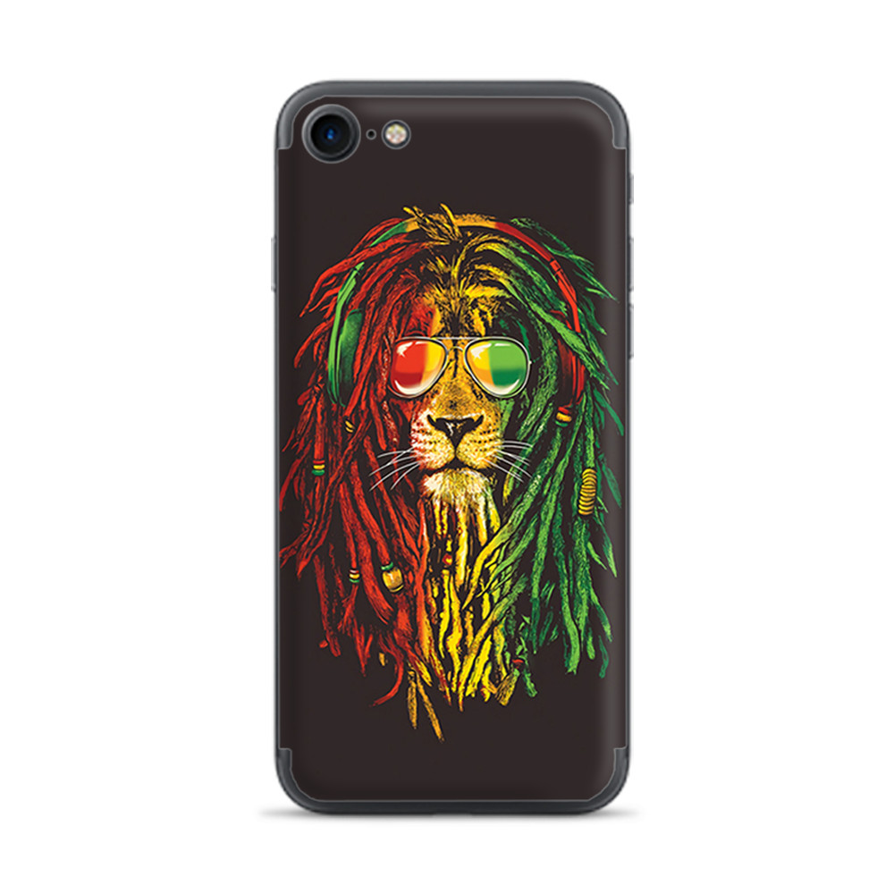 Apple iPhone 7 / 8 Skins Decal Wrap Rasta Dread Lion Irie