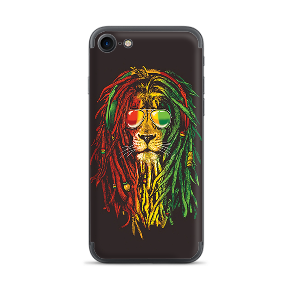 Apple iPhone 7 / 8 Skins Decal Wrap Rasta Dread Lion Irie