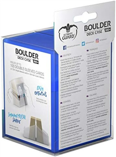 Ultimate Guard Boulder Deck Case 100+ Standard Size Sapphire Sapphire Standard S