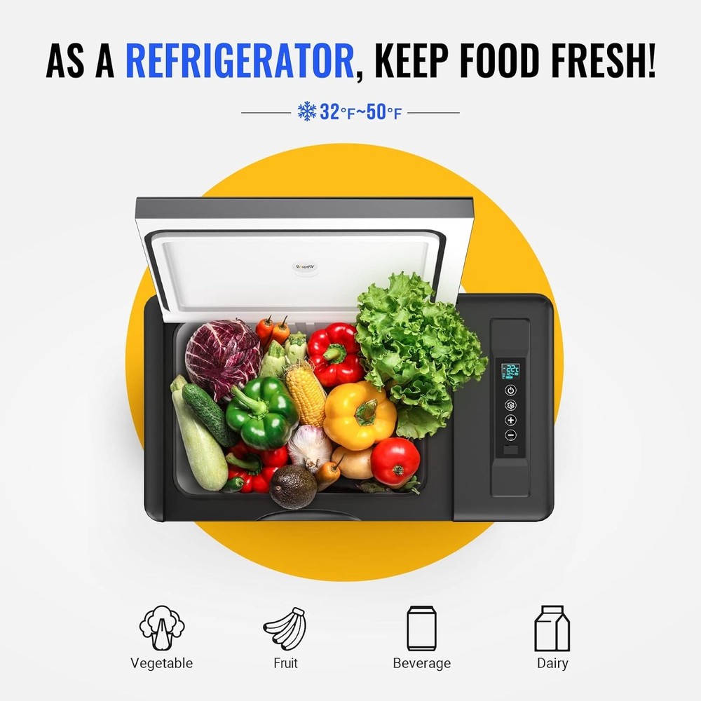 12V Car Fridge 30 Quart Freezer Cooler Refrigerator Portable Compressor Cooler