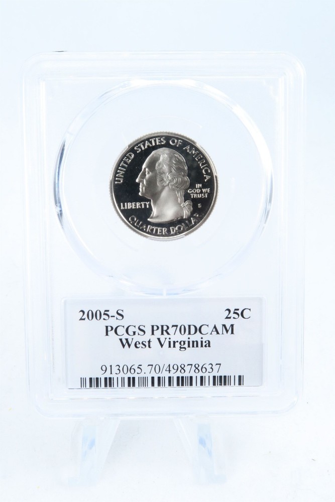 2005-S PCGS PR70DCAM West Virginia State Quarter Proof 25C