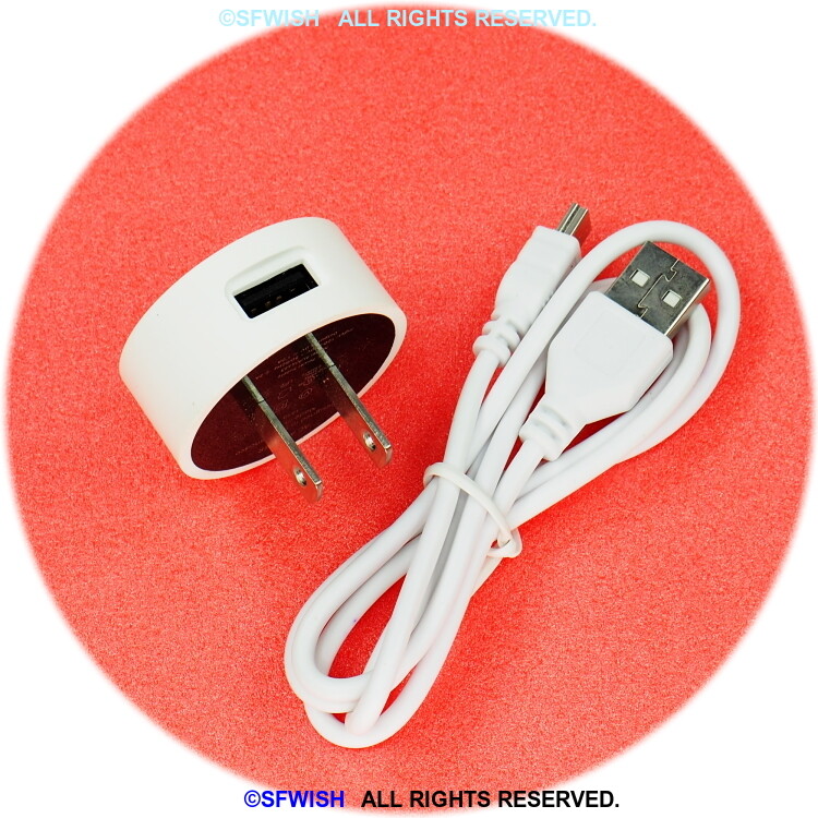 WHITE USB Wall Charger & Cable for LeapFrog LeapReader Reading & Writing Pen