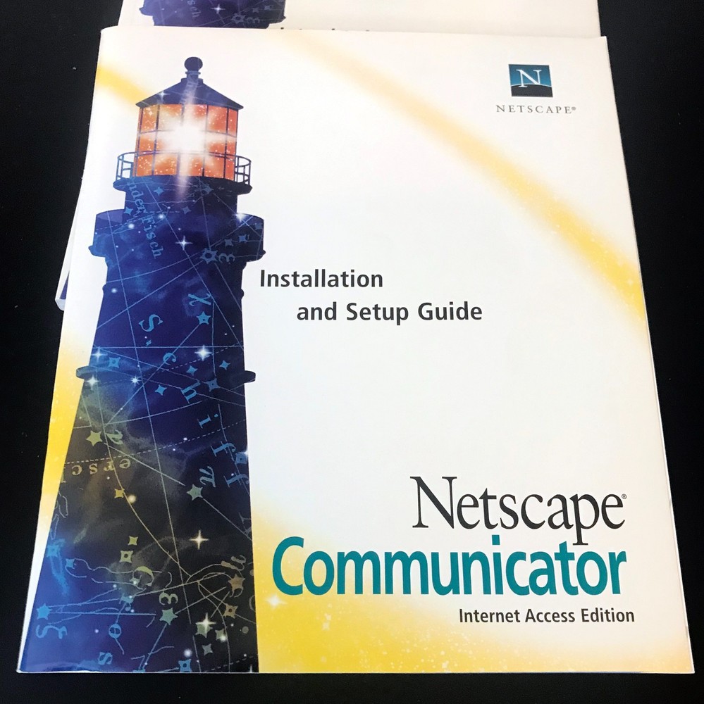 Vintage Netscape Communicator Internet Access Edition Version 4