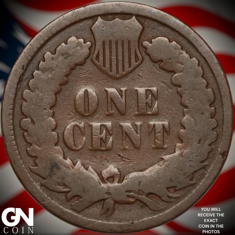 1886 TYPE 2 Indian Head Cent Penny A8241