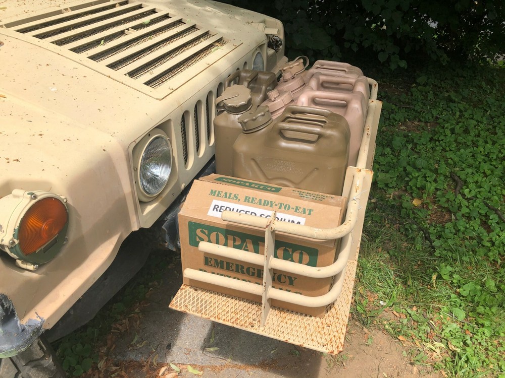 LOT HMMWV Front Cargo Storage Basket plus BRUSH GUARD
