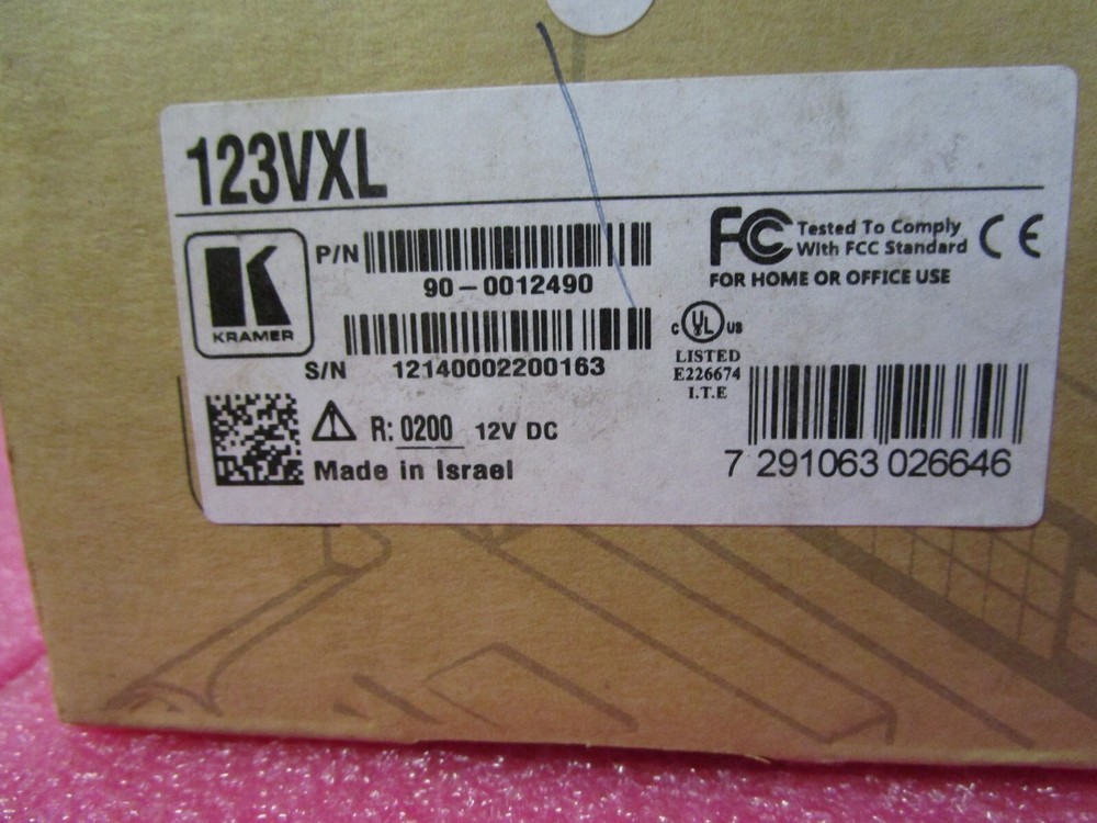 NEW! Kramer 123VXL Differential Video Line Amplifier