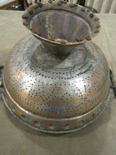 Antique Brass Collander