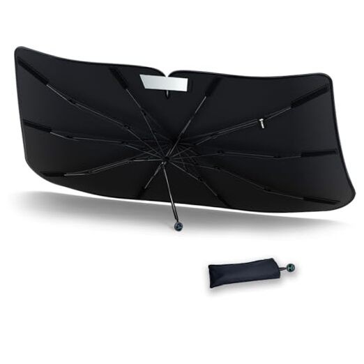 Windshield Sunshade Umbrella Foldable Car Windshield Sun Shade Cover, [Nano