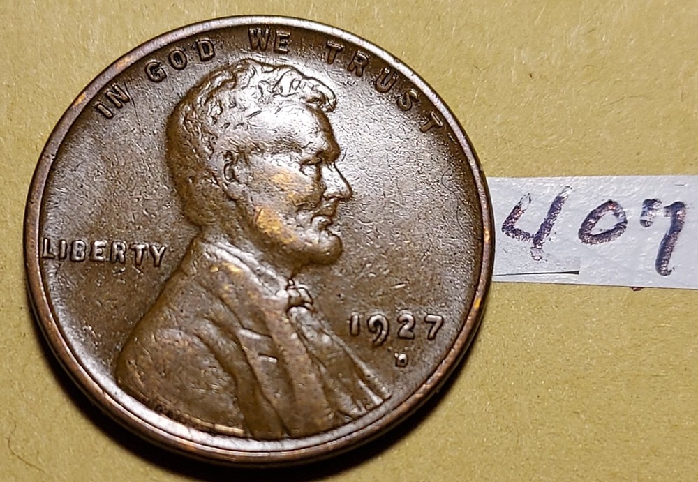 1927-D Lincoln Wheat Cent       #407