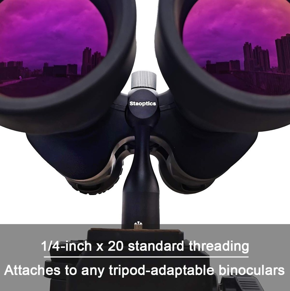 Binocular Tripod Adapter Quick Release 1/4-20Inch Threading Detachable Mount ...