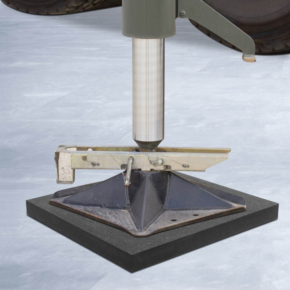 Square Medium Size Support Pad Black Heavy Duty Stabilizing Block With Handle
