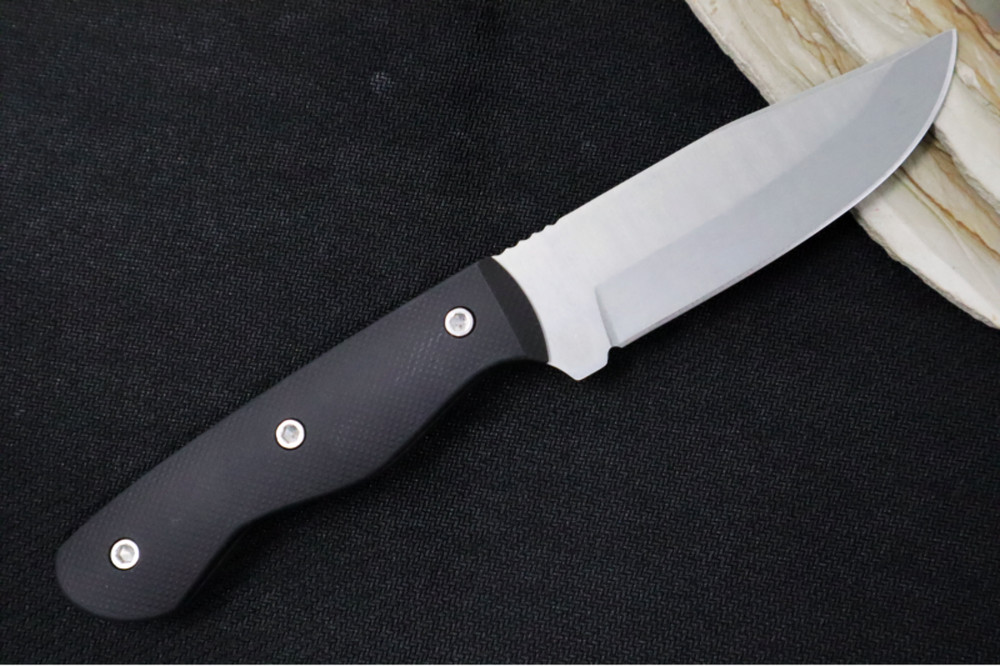 Greylock Forge Knives Fixed Blade - Black Anodized Aluminum Handle / Stonewashed