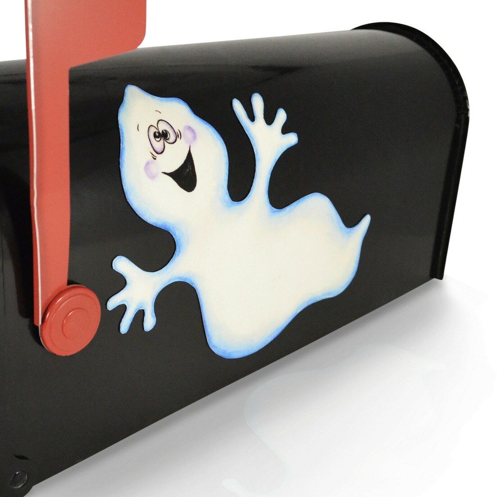 Mailbox Magnet (Partial Cover) Halloween Ghost Boo Lg & Sm Plain Ghost Car
