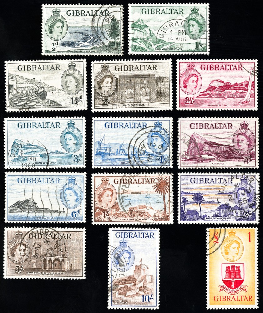 Gibraltar Stamps # 132-45 Used VF Scott Value $135.00