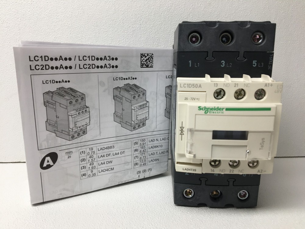 New! Scheider Electric LC1D50AED Contactor (#60314)