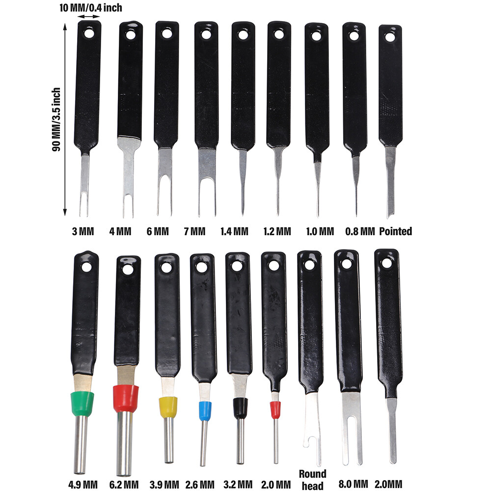 18PCS Terminal Removal Tool Kit for Car Electrical Wire Connector Pin Release