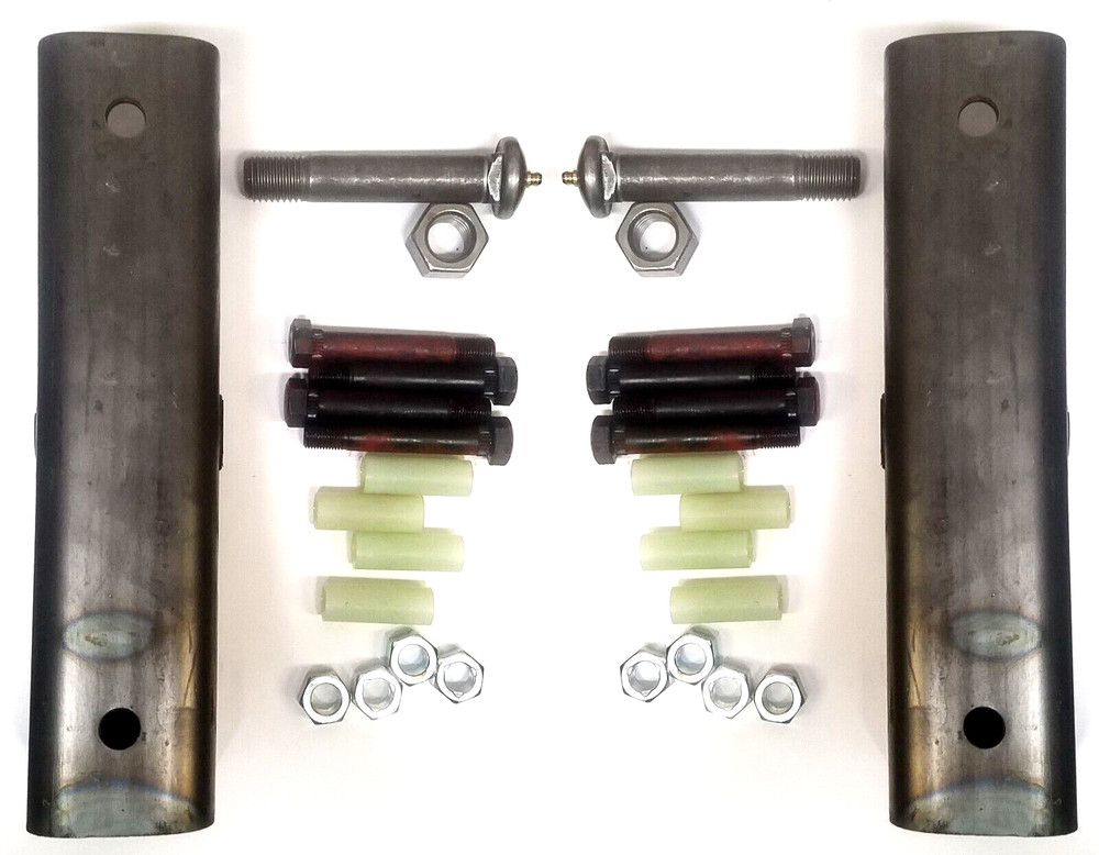 Pair Trailer Suspension Rebuilt Kit Slipper Spring 12" Equalizer Bushings Bolts