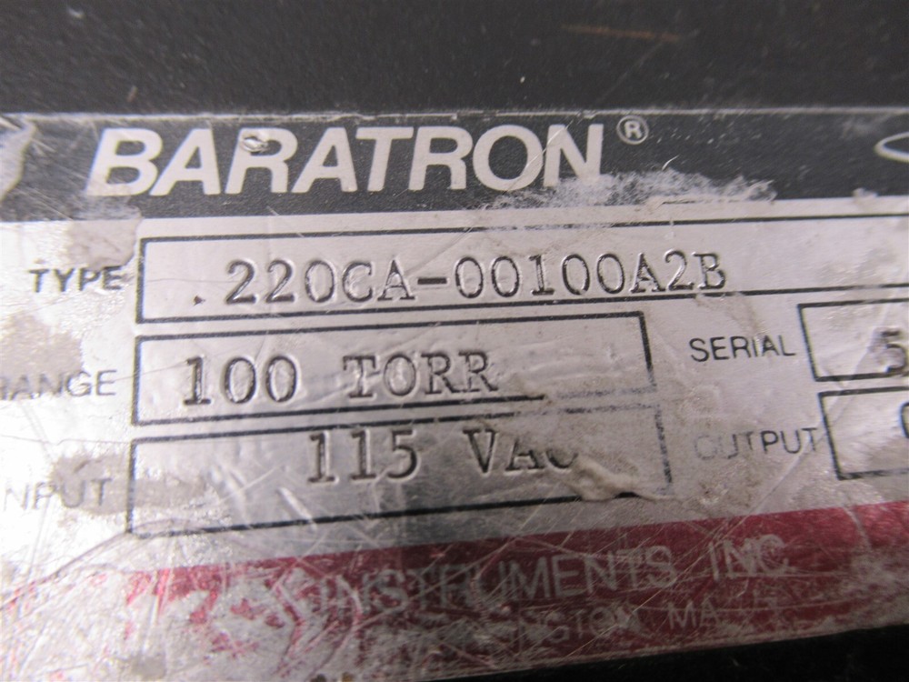 Baratron 220CA-00100A2B 100 TORR Transducer