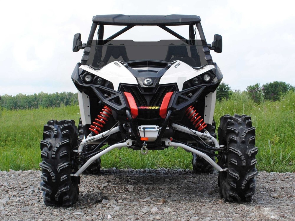SuperATV Dark Tinted Half Windshield for Can-Am Maverick (2013+)