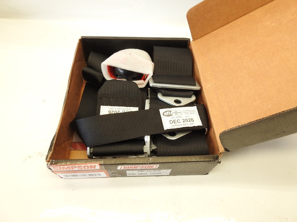 Simpson Safety 29207BK - Latch And Link Seat Belt