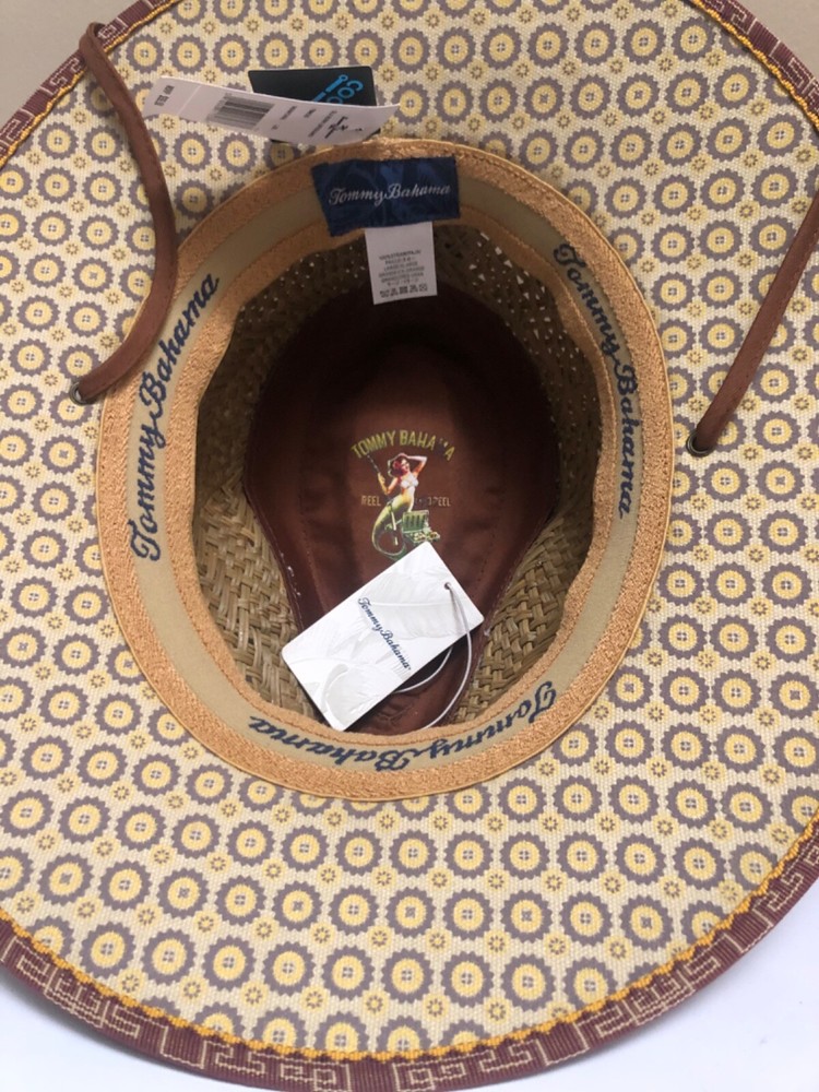 Tommy behama 100% straw with draw-string