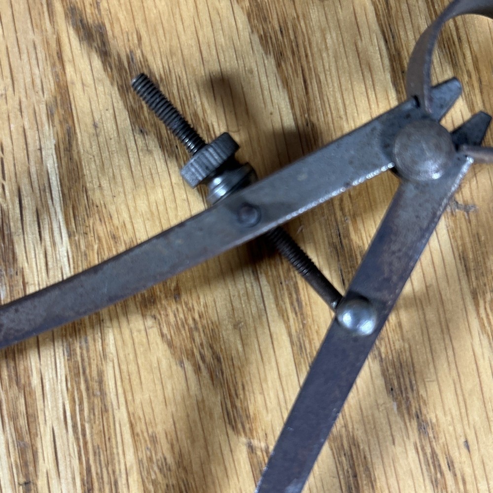 Vintage Outside Spring Calipers Dividers Unmarked Engineering Tools