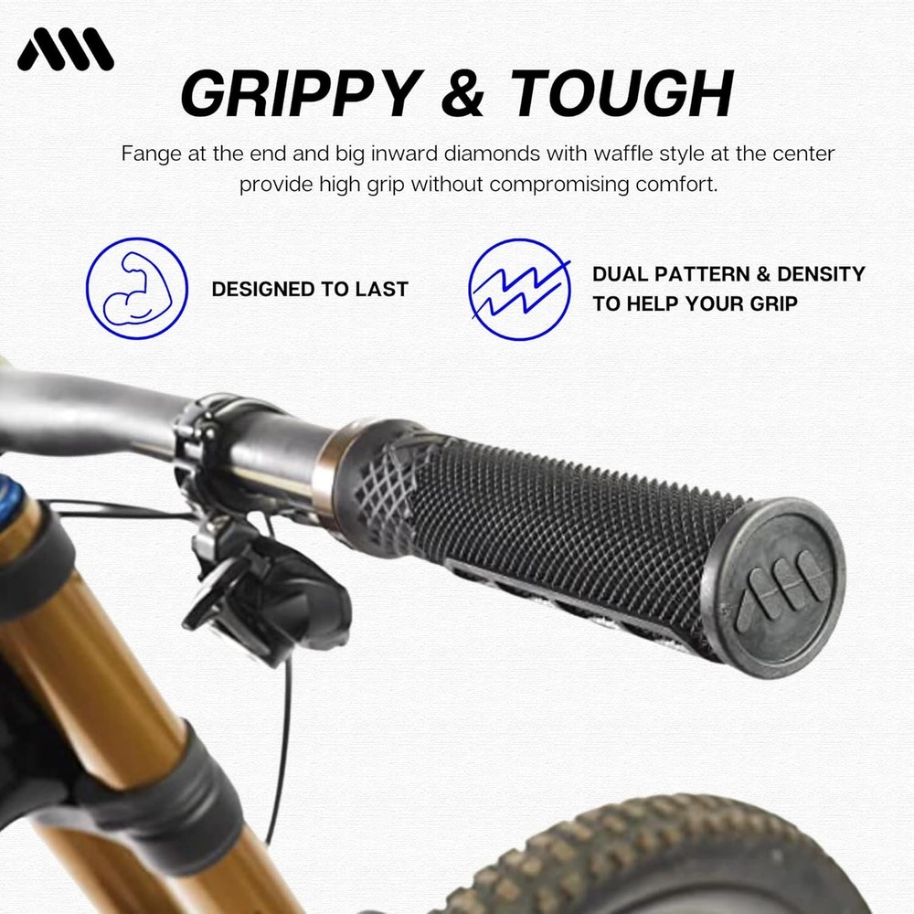 - Lock-on Dual Pattern, Dual Density, Under 3.52 Ounces Grips