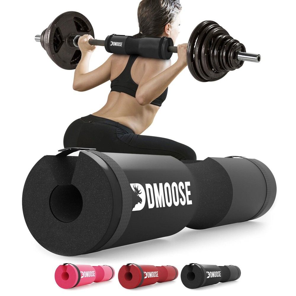 Olympic Barbell Pad, Hip Thrust Squat Pad with two straps Weightlifting