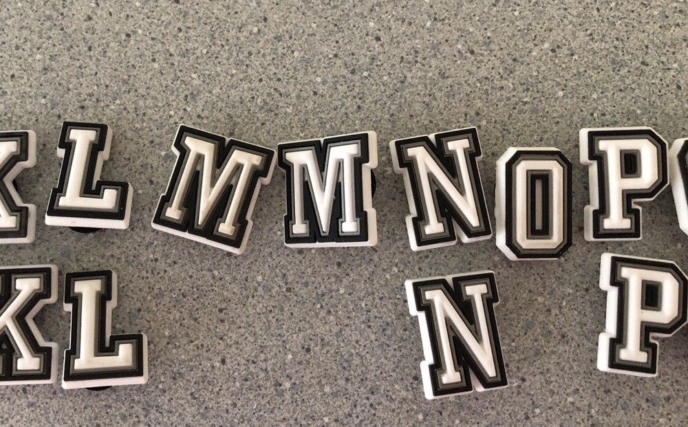 Crocs Jibbitz Charms Numbers Letters Hashtags