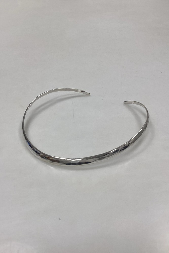 Modern Open Neck Ring in Sterling Silver