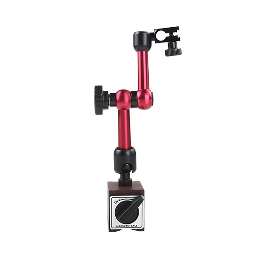 Red Adjustable Magnetic Base Holder for Digital Dial Indicator